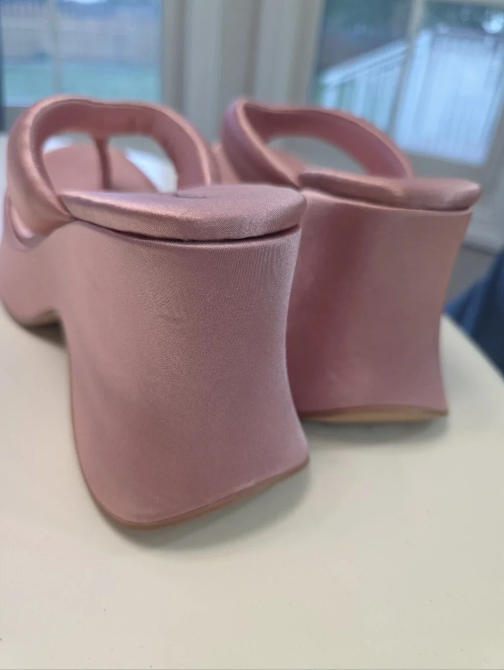 Jeffrey Campbell Drippin Sandal in Pink Satin Women's Size 8.5 - Picture 5 of 7